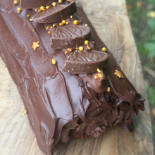 Load image into Gallery viewer, Chocolate Orange Yule Log – Serves 8–10