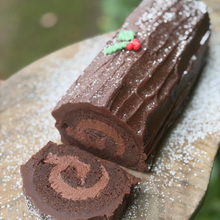 Load image into Gallery viewer, Chocolate Yule Log – Serves 8–10