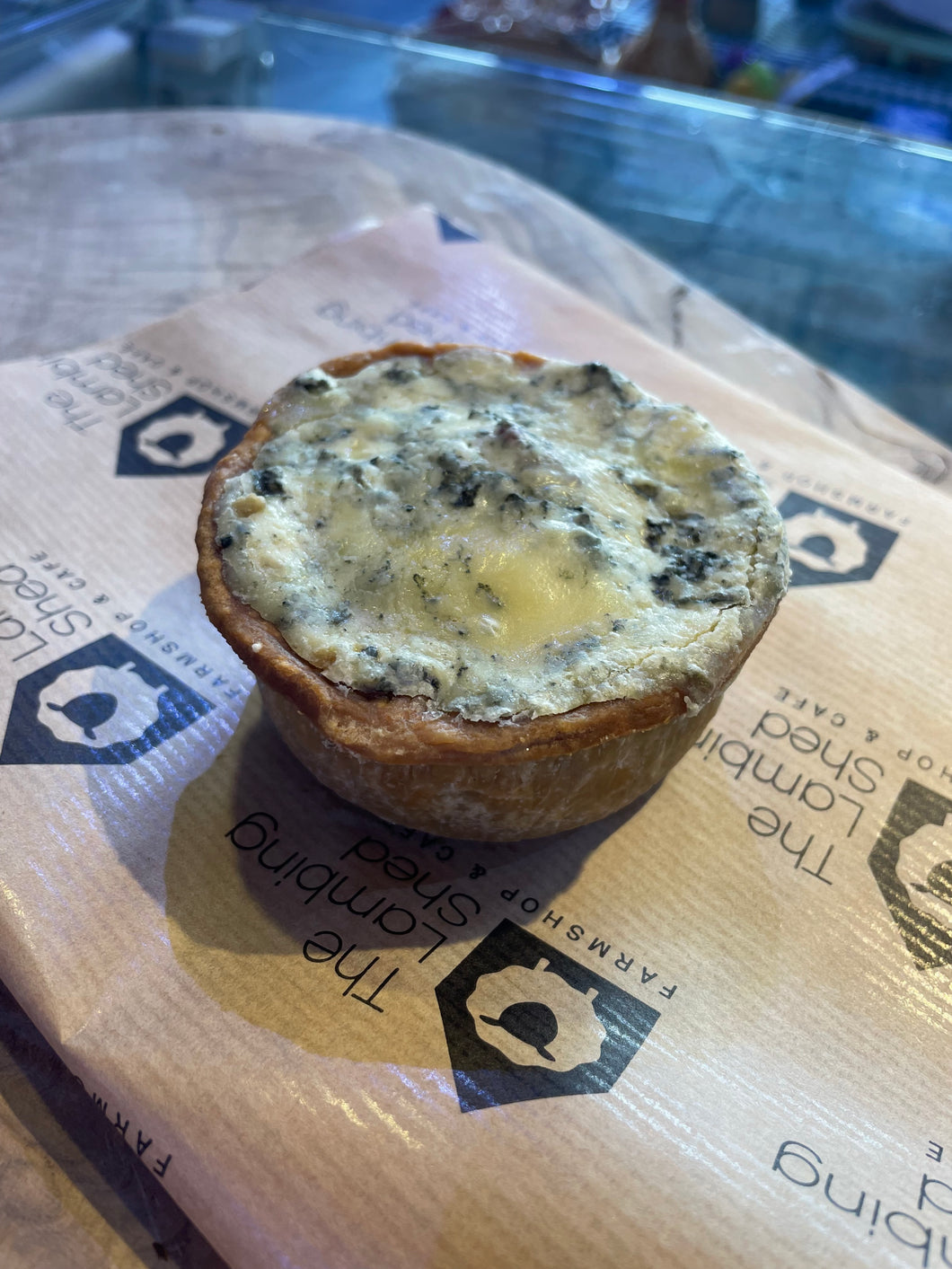 Stilton Topped Pork Pie