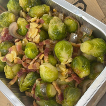 Load image into Gallery viewer, Brussel Sprouts with Bacon (Serves 4)
