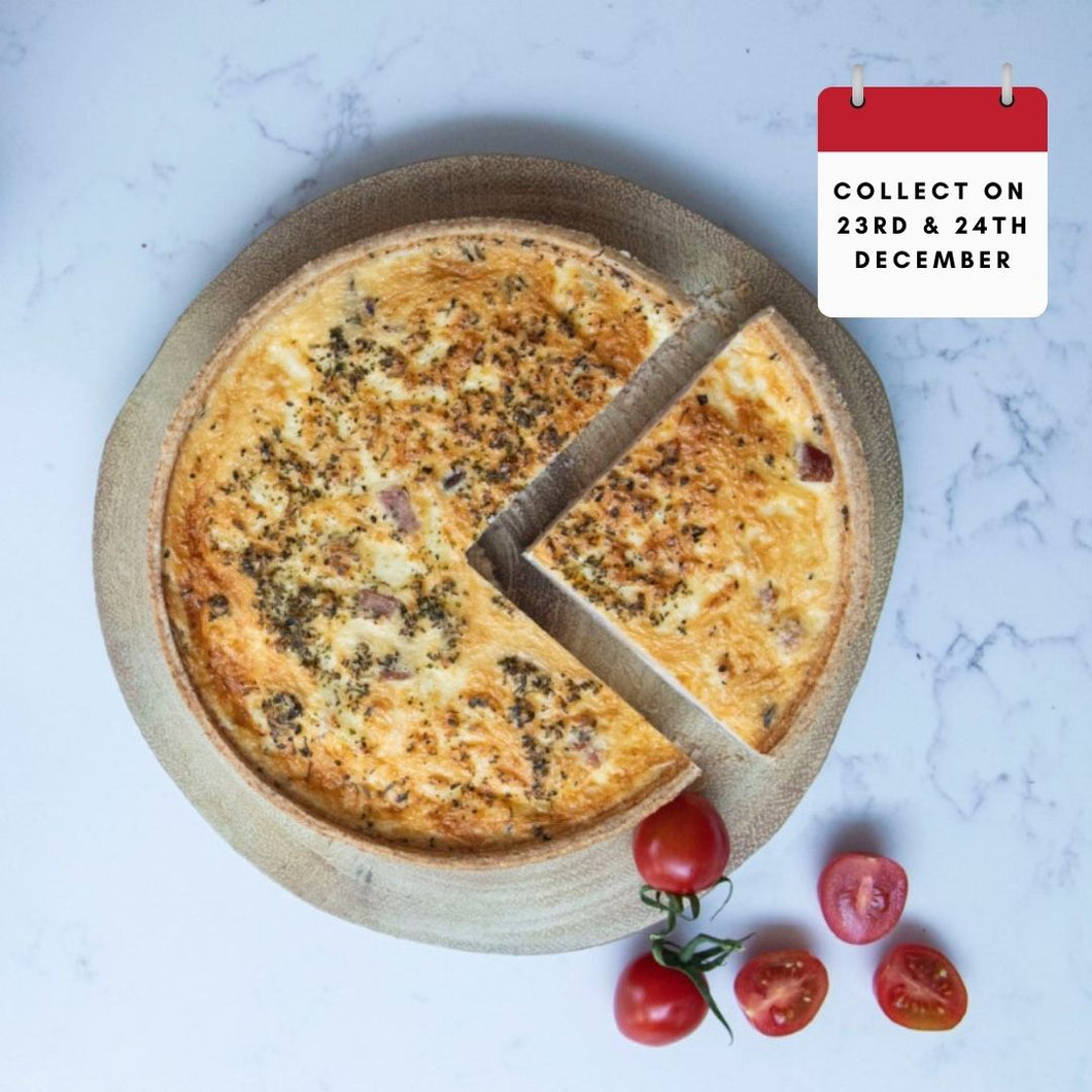 Goats Cheese, Honey & Red Onion Quiche