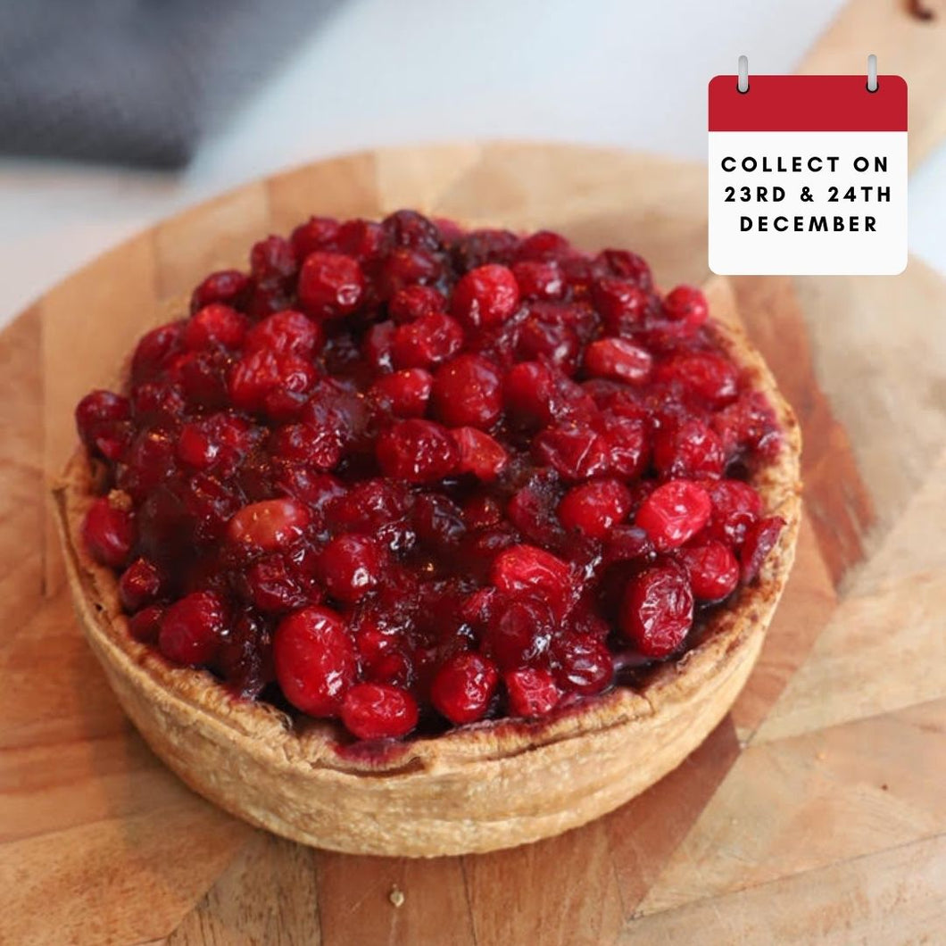 Cranberry Topped Pork Pie